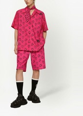 Dolce & Gabbana heart-motif logo-print shorts