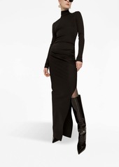 Dolce & Gabbana high-neck long-sleeves maxi dress