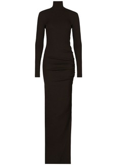 Dolce & Gabbana high-neck long-sleeves maxi dress