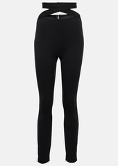 Dolce & Gabbana High-rise cutout skinny pants