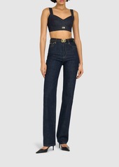 Dolce & Gabbana High Rise Denim Straight Jeans