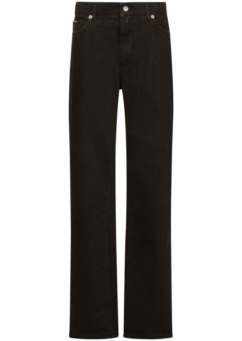 Dolce & Gabbana high-rise straight-leg jeans