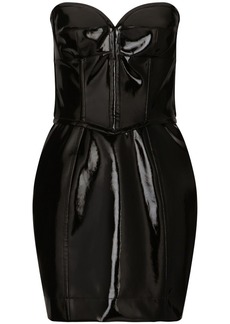 Dolce & Gabbana high-shine structured minidress