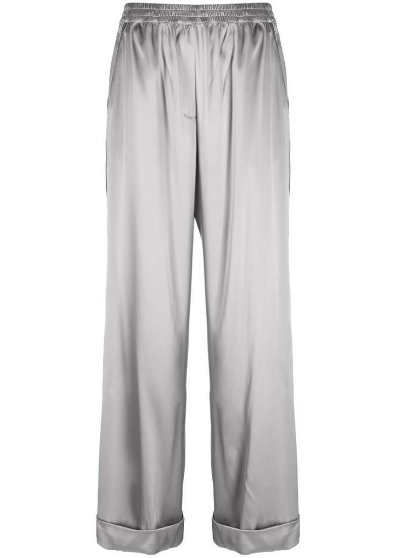 Dolce & Gabbana high-waist silk trousers