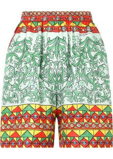 Dolce & Gabbana Carretto-print twill shorts
