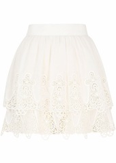 Dolce & Gabbana embroidered cotton miniskirt