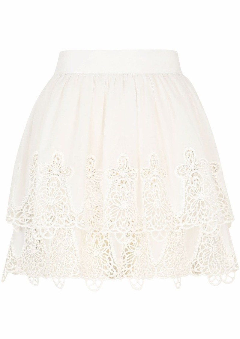 Dolce & Gabbana embroidered cotton miniskirt