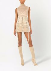 Dolce & Gabbana lace-up jersey miniskirt