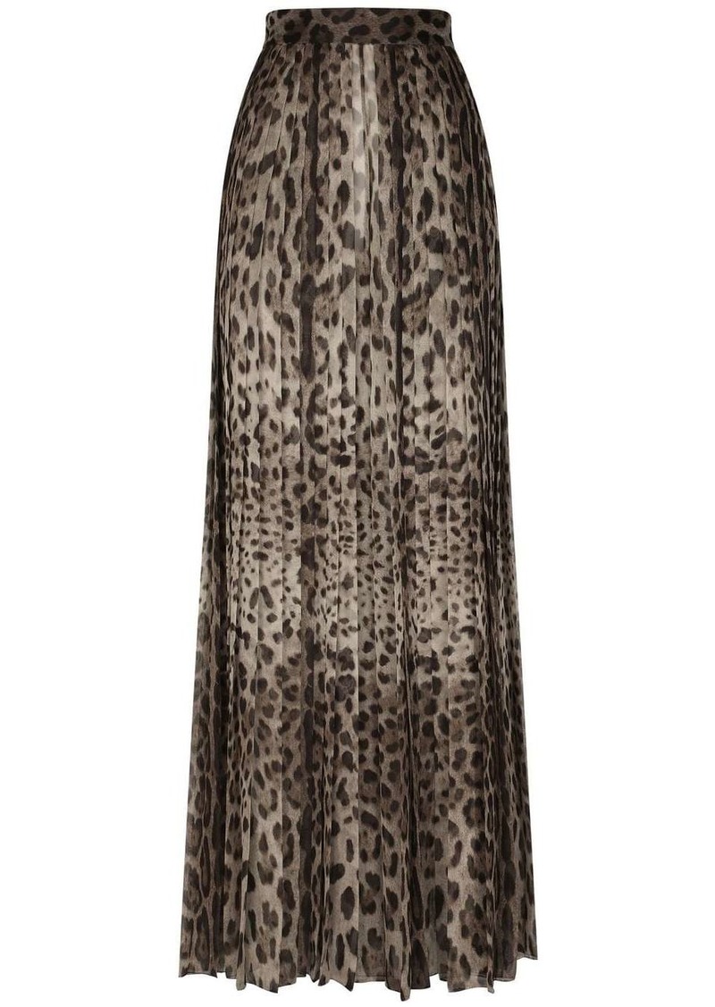 Dolce & Gabbana leopard-print culotte trousers