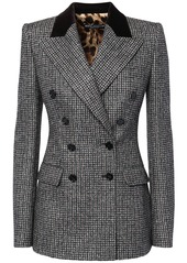 Dolce & Gabbana Houndstooth Double Breast Jacket