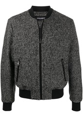 Dolce & Gabbana houndstooth-pattern bomber jacket