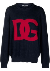 Dolce & Gabbana intarsia-knit logo wool jumper