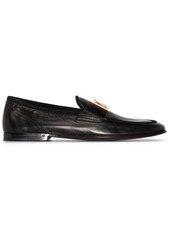 Dolce & Gabbana Interlocking DG-plaque leather loafers