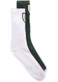Dolce & Gabbana Italia logo-patch socks