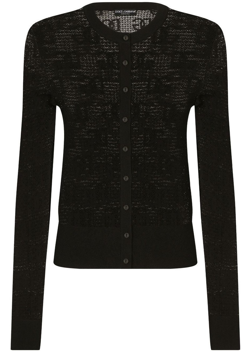 Dolce & Gabbana DG-logo jacquard cardigan