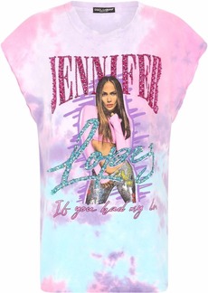 Dolce & Gabbana Jennifer embellished tie-dye T-shirt