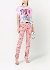 Dolce & Gabbana Jennifer embellished tie-dye T-shirt