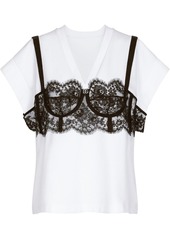 Dolce & Gabbana lace-detail bustier T-shirt