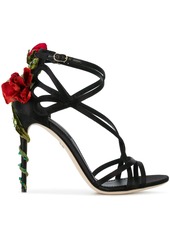 Dolce & Gabbana Keira embroidered satin sandals