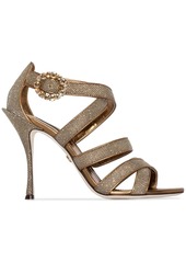 Dolce & Gabbana Keira 105mm glitter-effect sandals