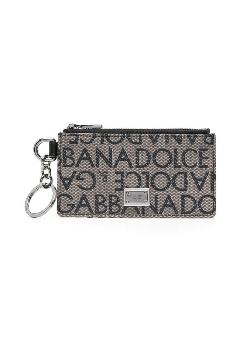 Dolce & Gabbana keyring-attachment monogram-pattern wallet