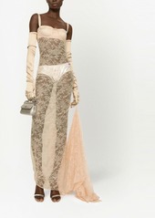 Dolce & Gabbana KIM DOLCE&GABBANA floral-lace maxi dress