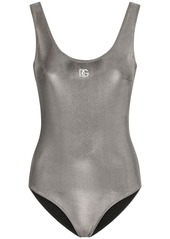 Dolce & Gabbana KIM DOLCE&GABBANA foiled-effect racer swimsuit