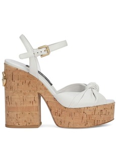 Dolce & Gabbana knot detail platform sandals