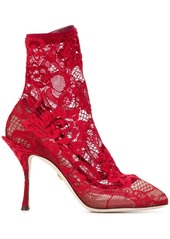 Dolce & Gabbana sheer lace boots
