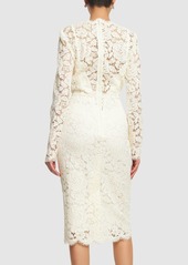 Dolce & Gabbana Lace Long Sleeve Midi Dress