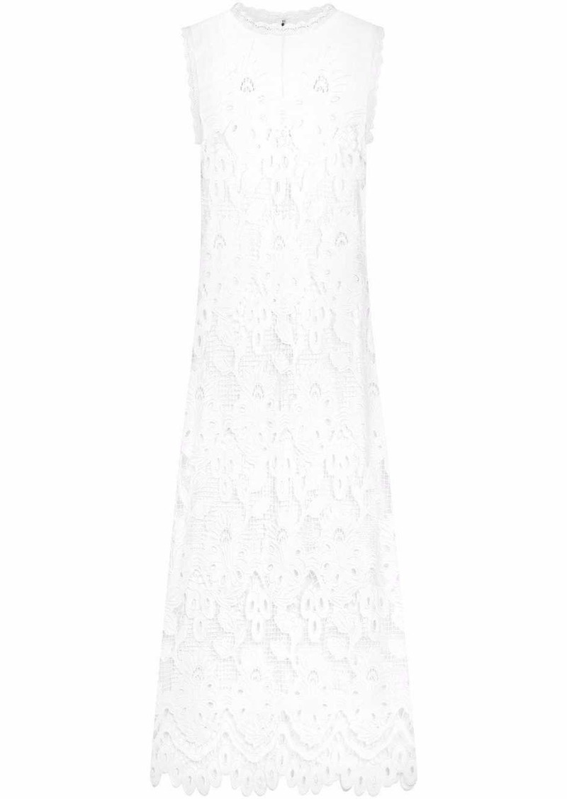 Dolce & Gabbana openwork sleeveless maxi dress