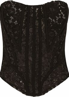 Dolce & Gabbana eyelet-detail lace bustier top