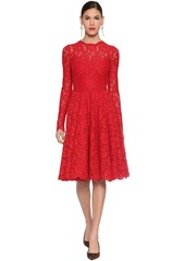 Dolce & Gabbana Lace Round Skirt Midi Dress