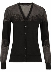 Dolce & Gabbana lace-trim cardigan