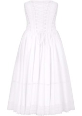 Dolce & Gabbana gabardine bustier midi dress