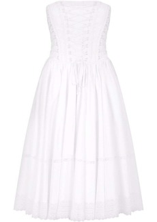 Dolce & Gabbana gabardine bustier midi dress