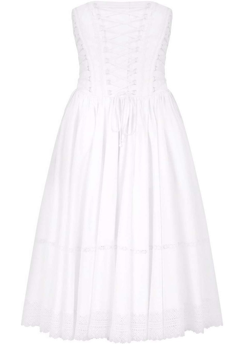 Dolce & Gabbana gabardine bustier midi dress