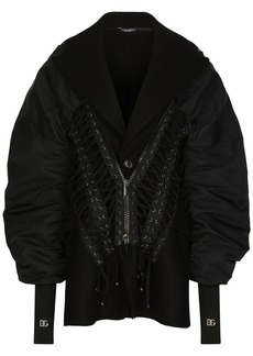 Dolce & Gabbana lace-up bomber jacket