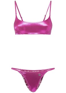 Dolce & Gabbana Laminated Jersey Bikini Set