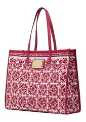 Dolce & Gabbana Large Azulejos Canvas Tote Bag