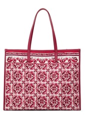 Dolce & Gabbana Large Azulejos Canvas Tote Bag