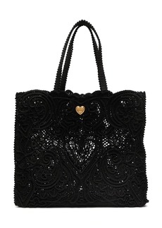 Dolce & Gabbana large Beatrice cordonetto lace tote bag