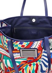 Dolce & Gabbana Large Carretto Canvas Tote Bag