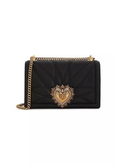 Dolce & Gabbana Large Devotion Quilted Leather Shoulder Bag