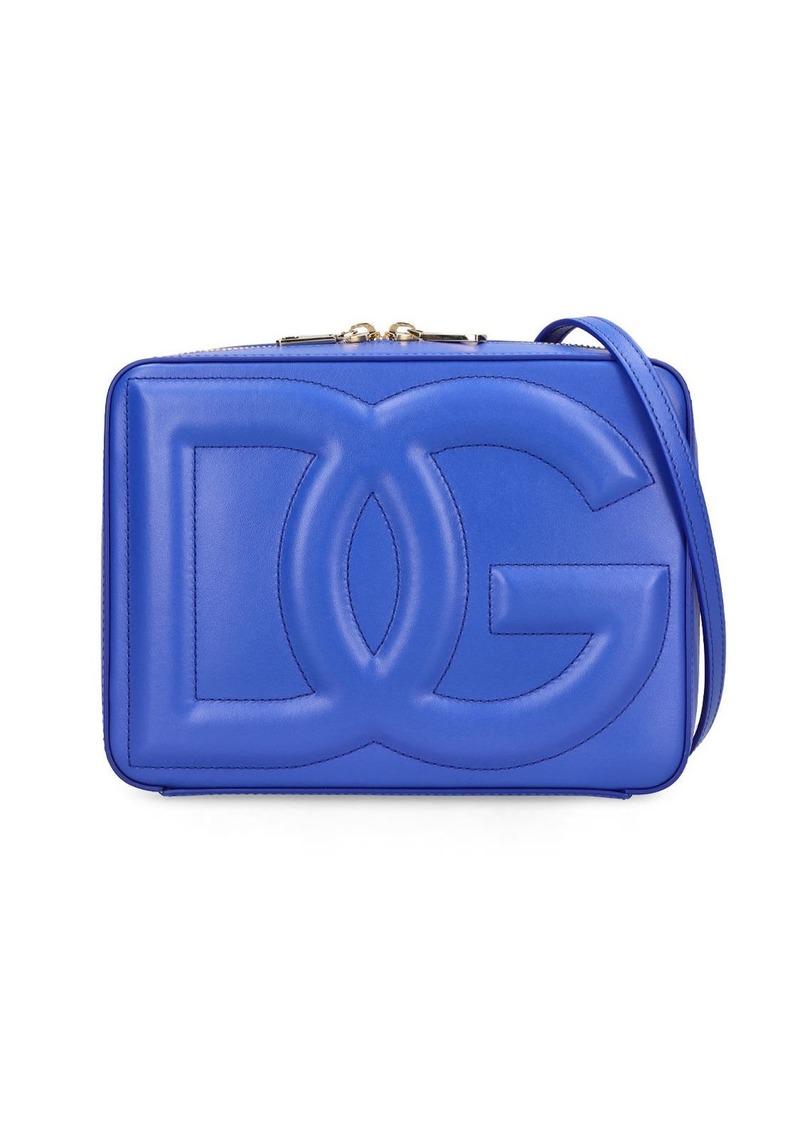 Dolce & Gabbana Large Logo Leather Camera Bag