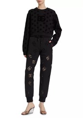 Dolce & Gabbana Laser Cut Logo Sweatpants