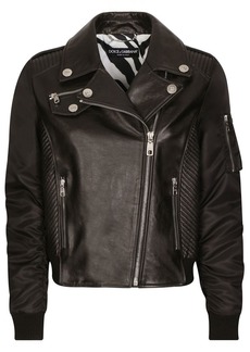 Dolce & Gabbana leather biker jacket