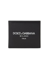 Dolce & Gabbana Leather Printed Logo Bifold Wallet