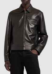 Dolce & Gabbana Leather Zip Jacket