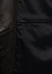 Dolce & Gabbana Leather Zip Jacket